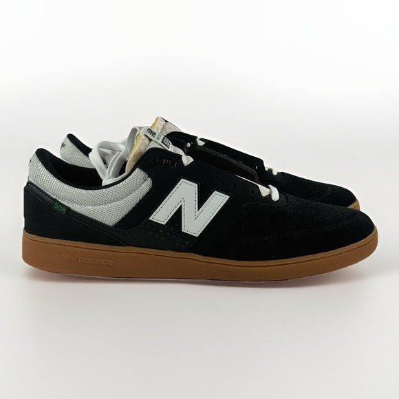 New Balance Numeric Brandon Westgate 508 Black White Gum Shoes Sneakers Men's 12